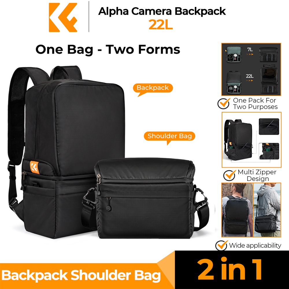 Camera Bag Waterproof - K&F CONCEPT 22L 카메라 백팩 2
