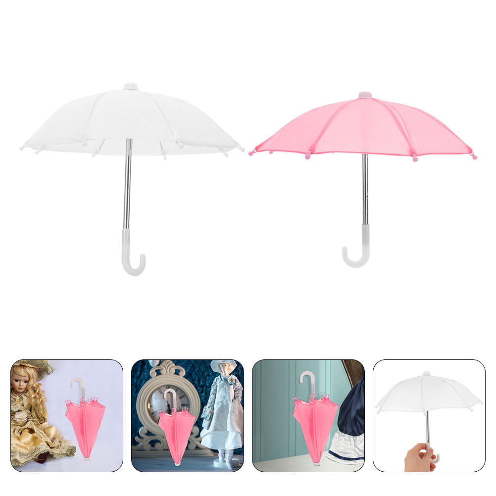 Photography Umbrella - 2개 세트 스타일리시 미니 우산 인형집
