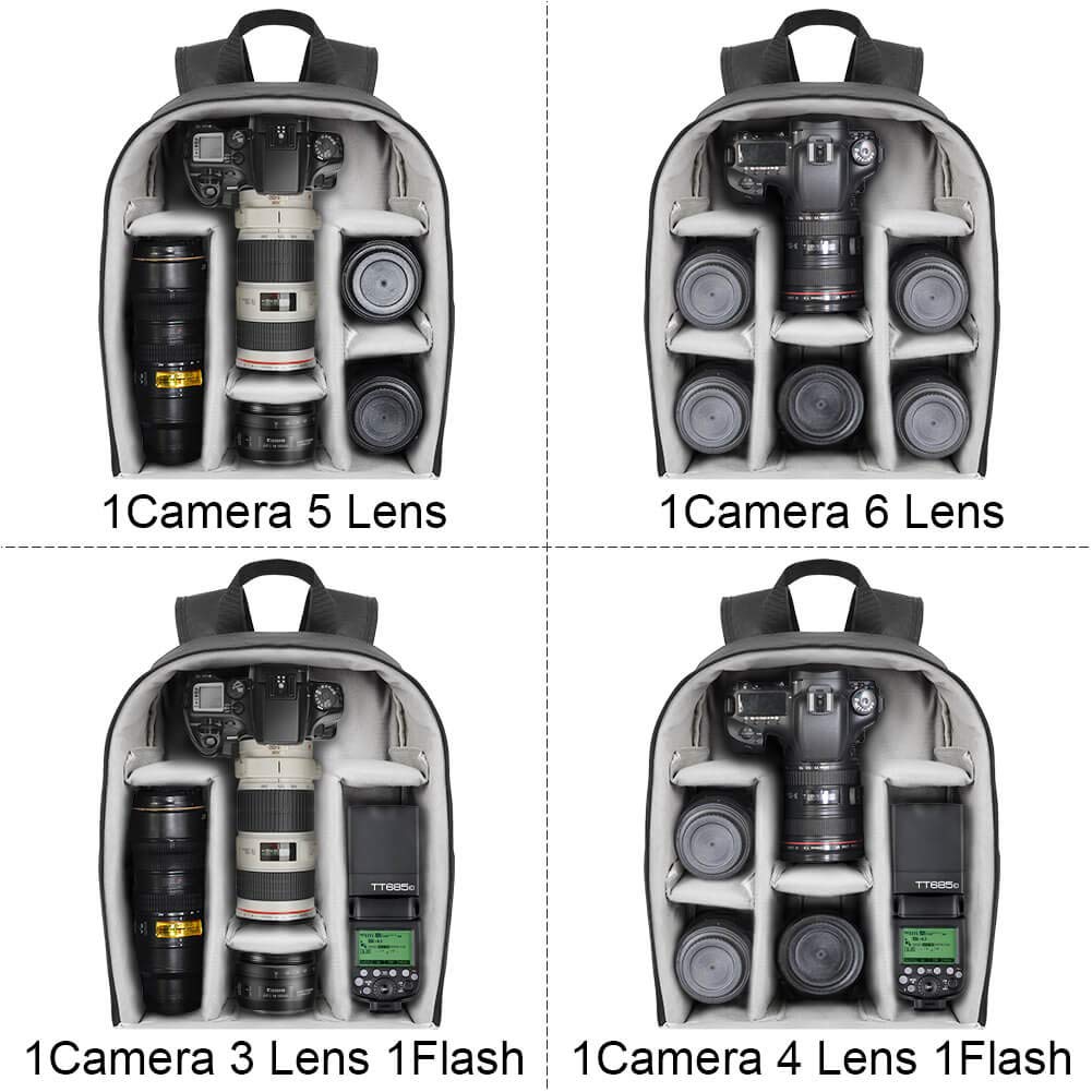 카메라 백팩 가방 DSLR/SLR 미러리스 카메라용 전 - Camera Bag Waterproof 리뷰 및 가격