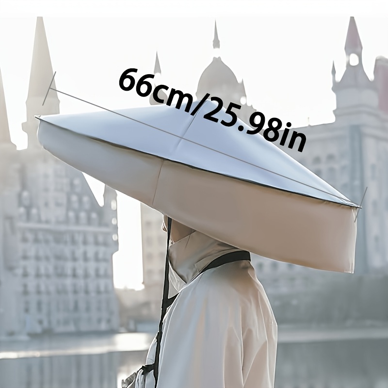 UPF50+ 접이식 핸즈프리 헤드 우산 모자 66cm  - Photography Umbrella 리뷰 및 가격