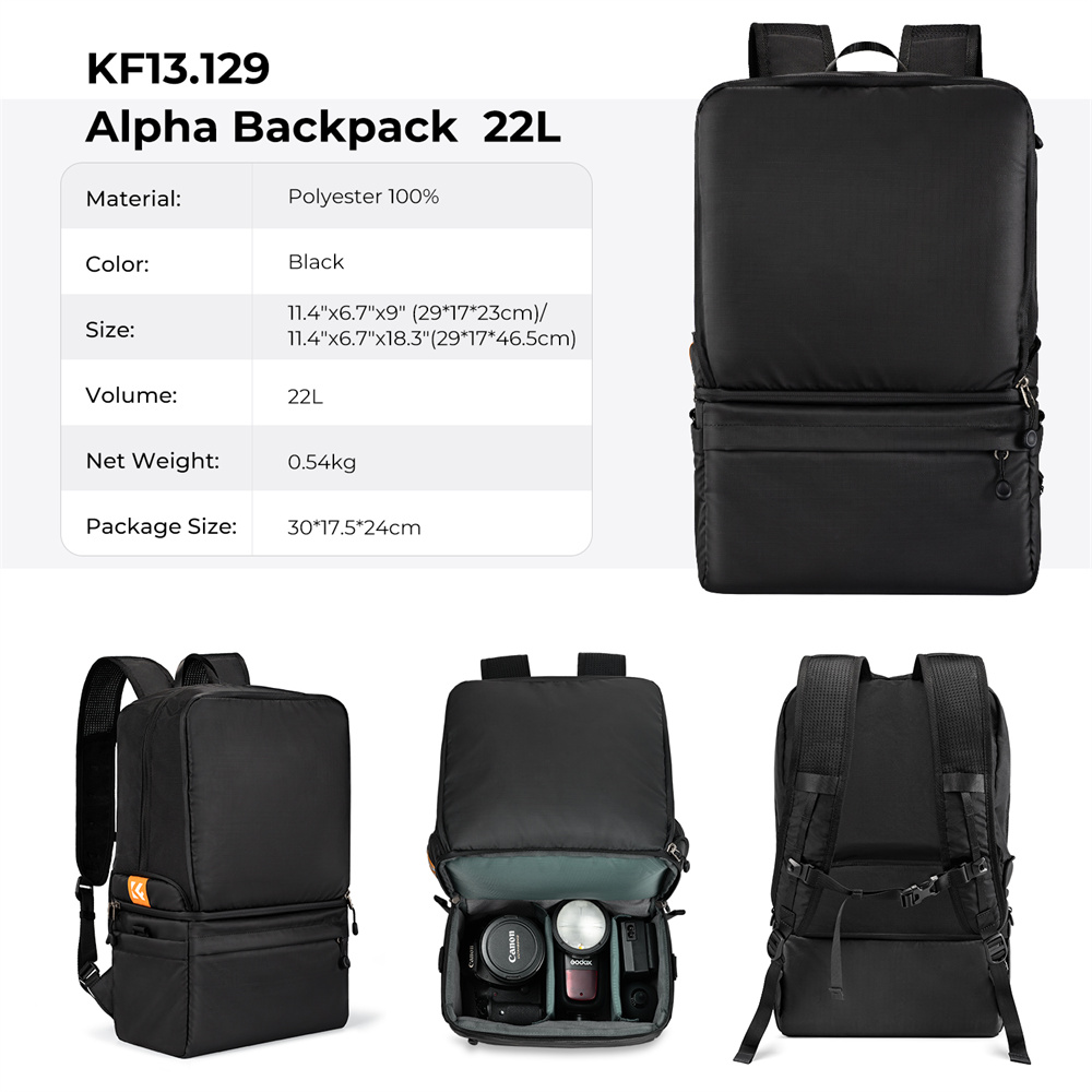 K&F CONCEPT 22L 카메라 백팩 2 in 1  - Camera Bag Waterproof 리뷰 및 가격