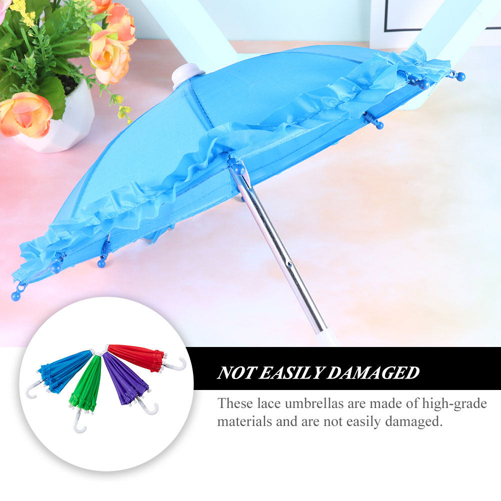 4Pcs 레이스 장식 어린이 우산 미니 우산 장식 아기 - Photography Umbrella 리뷰 및 가격
