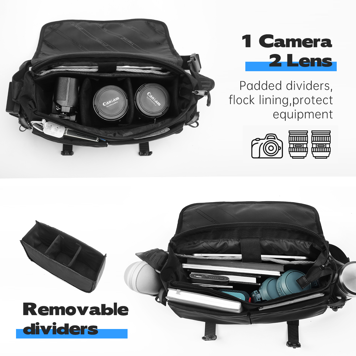 Tigernu 남성용 숄더백 방수 카메라 가방 남성용  - Camera Bag Waterproof 리뷰 및 가격