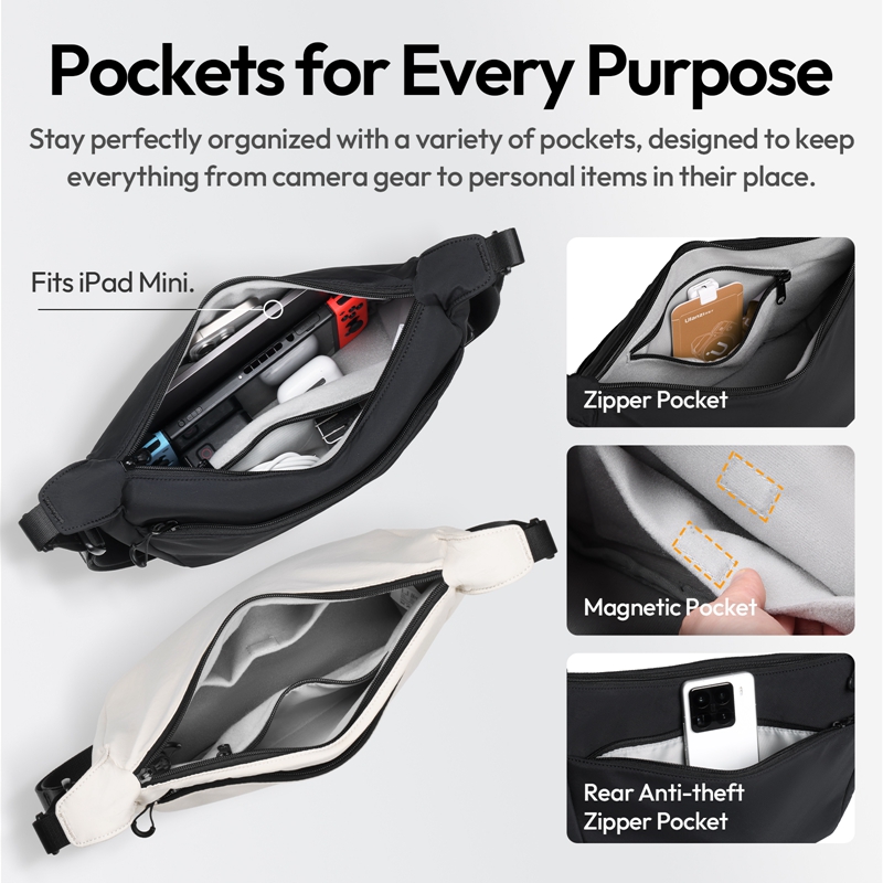 Ulanzi HMN1 Lunar Sling Bag 화이 - Camera Bag Waterproof 리뷰 및 가격