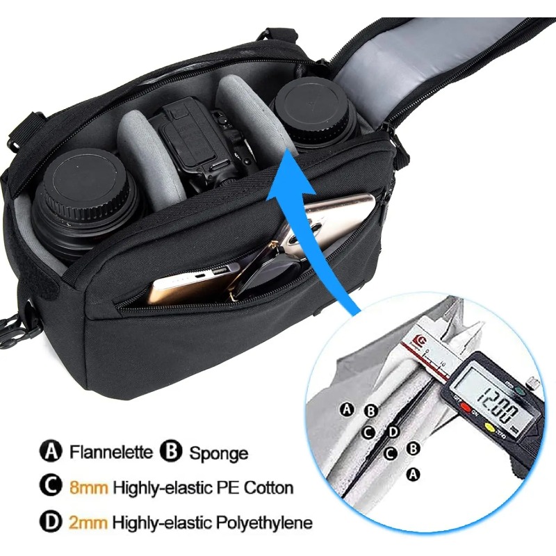 방수 원숄더 슬링백 DSLR SLR 카메라 렌즈용 허리 - Camera Bag Waterproof 리뷰 및 가격